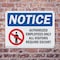 Signmission Authorized Employees OSHA Notice Sign, Plastic, 10in W x 7in L, 2PK OS-2PACK-NS-P-710-L-15257 - alternate 7